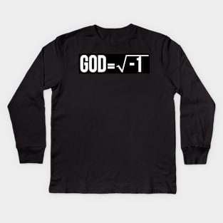 God is Imaginary Kids Long Sleeve T-Shirt